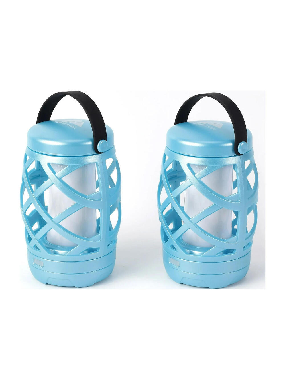 Ozark Trail LED Flame Light Lantern, 100 Lumen, 2 Pack, Teal w/ Batteries